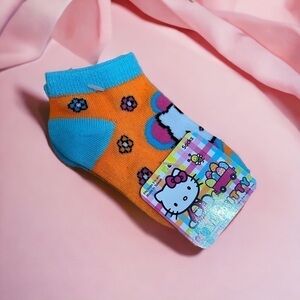 Hello Kitty Socks NWT 5.5-6.5 Baby Socks Orange Blue Toddler Girls